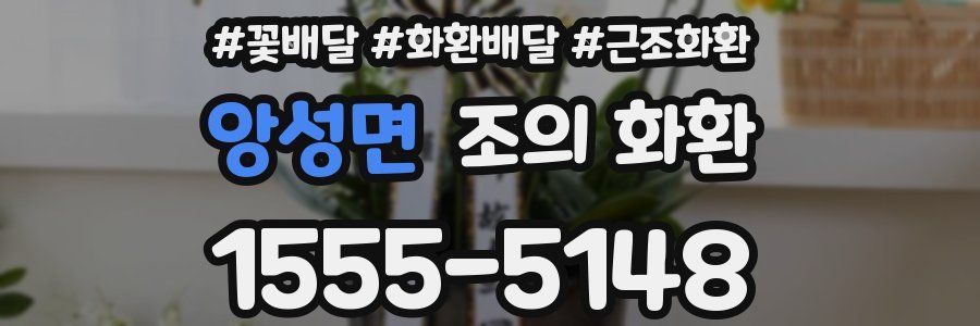 앙성면 조의 화환