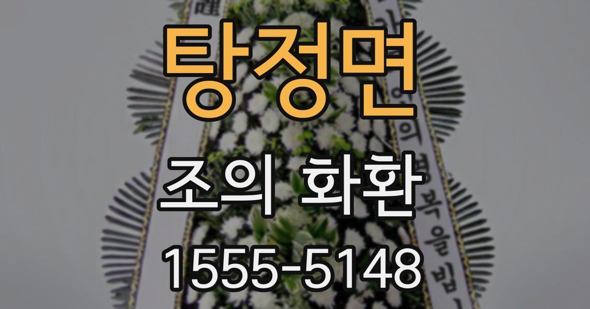 탕정면 조의 화환
