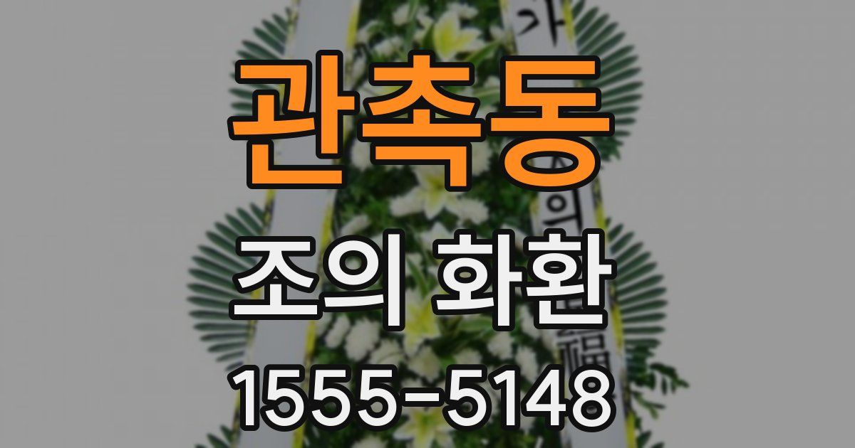 관촉동 조의 화환