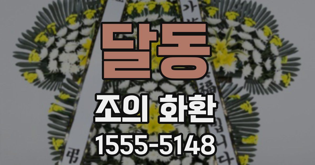 달동 조의 화환