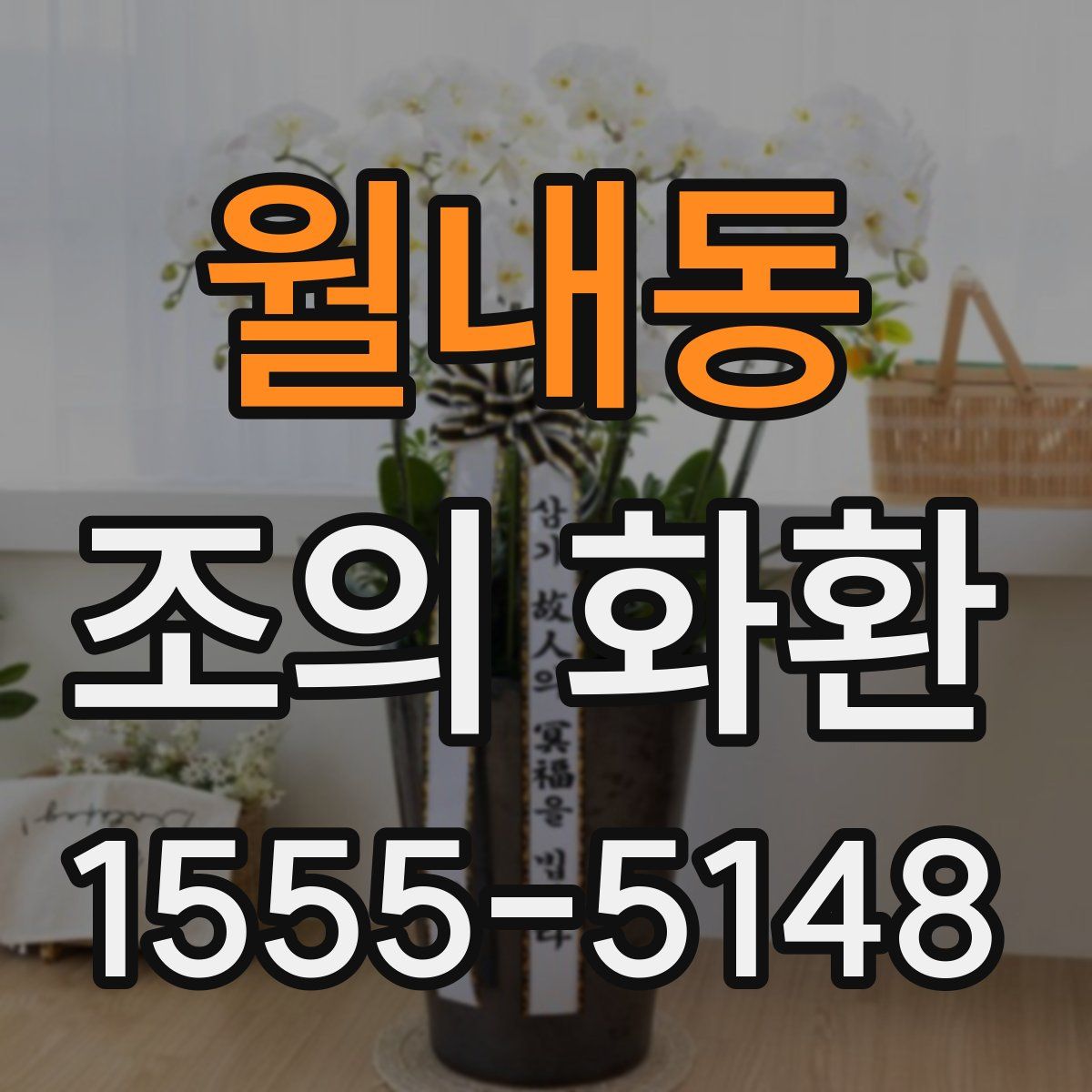 월내동 조의 화환