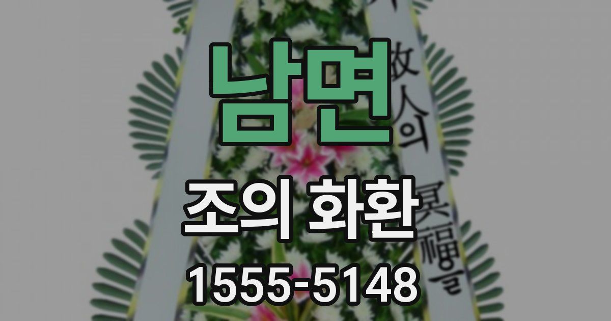남면 조의 화환