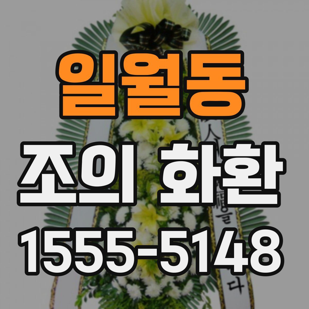 일월동 조의 화환