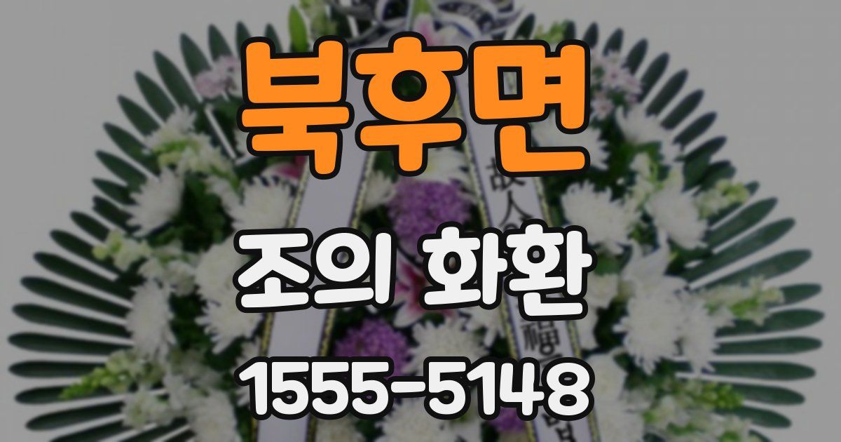 북후면 조의 화환