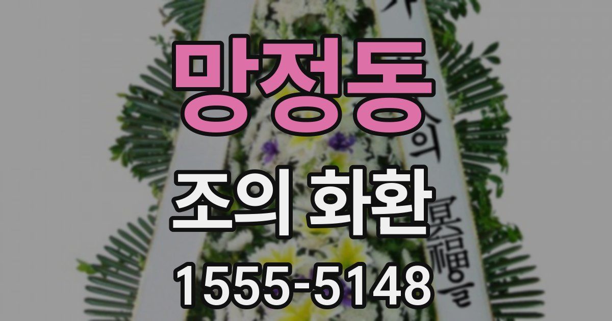 망정동 조의 화환