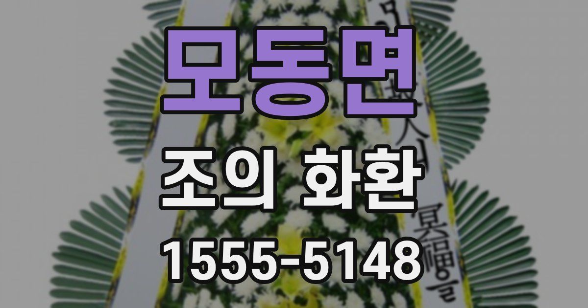 모동면 조의 화환
