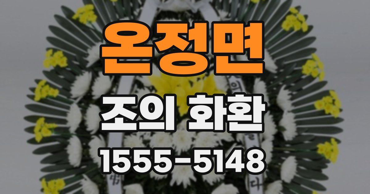 온정면 조의 화환