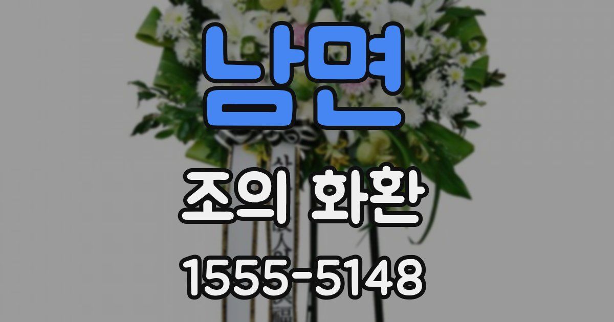 남면 조의 화환