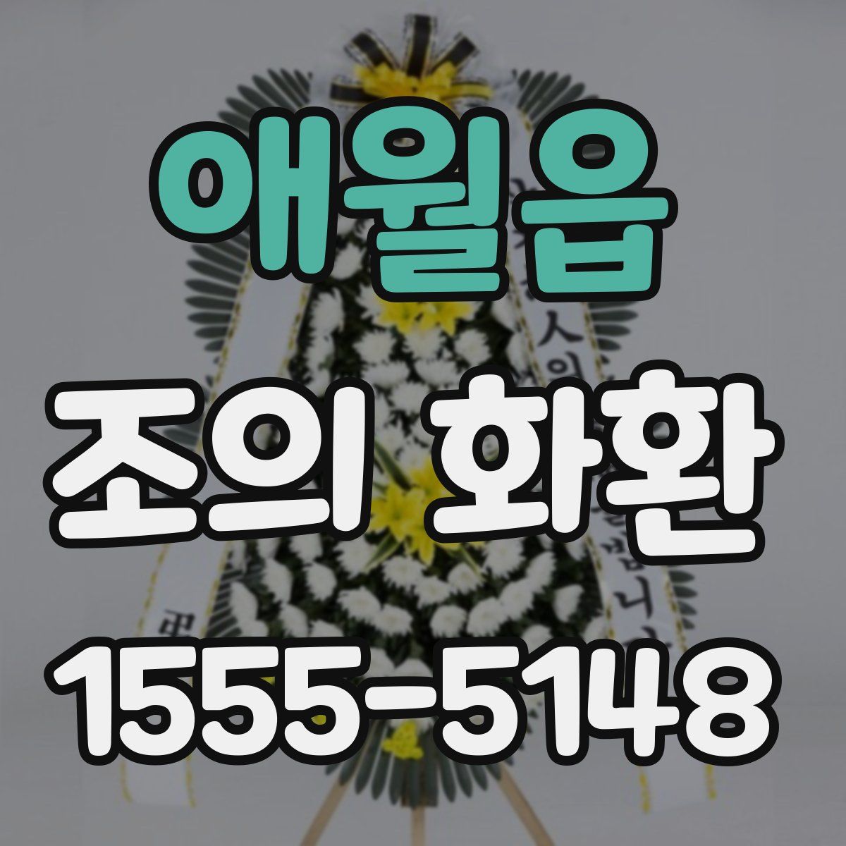 애월읍 조의 화환