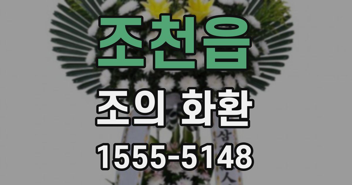 조천읍 조의 화환