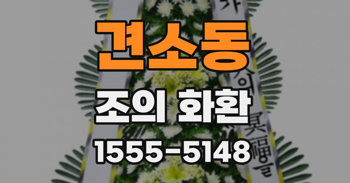 견소동 조의 화환