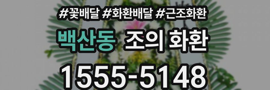 백산동 조의 화환