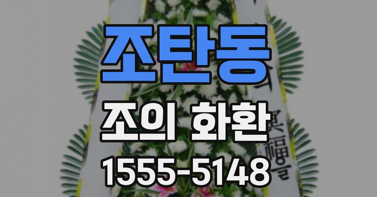 조탄동 조의 화환