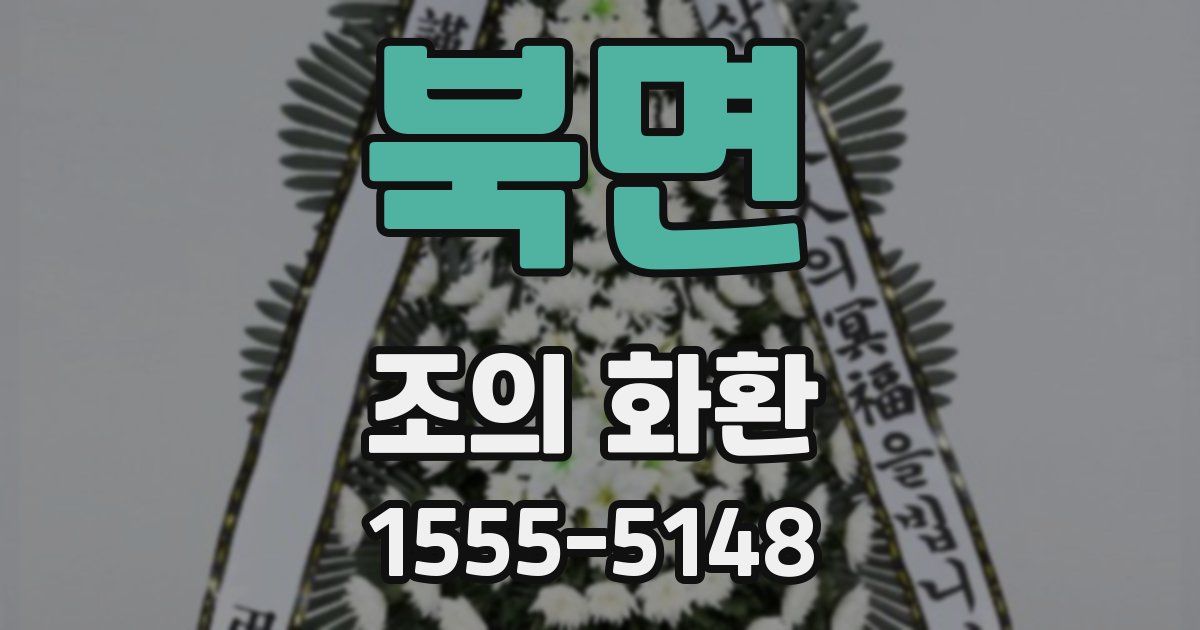 북면 조의 화환