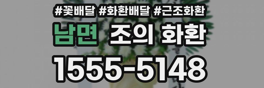 남면 조의 화환