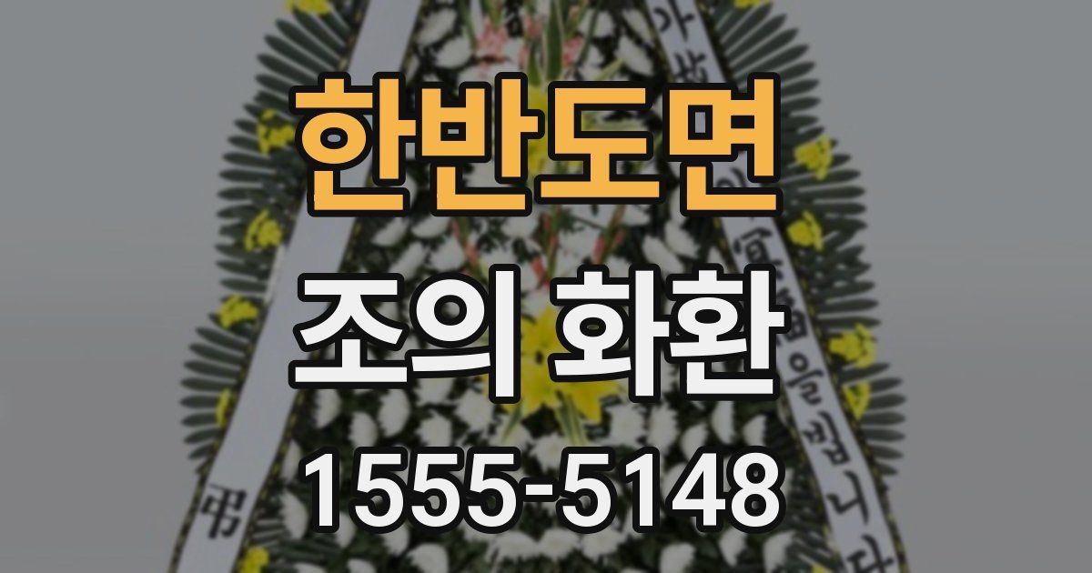 한반도면 조의 화환