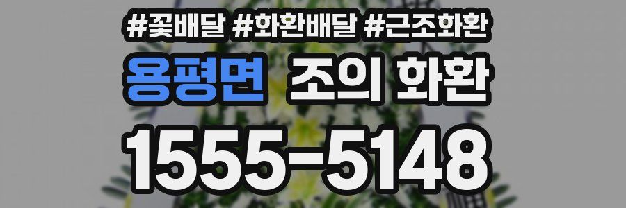 용평면 조의 화환