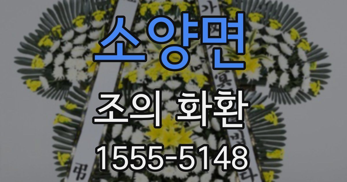 소양면 조의 화환