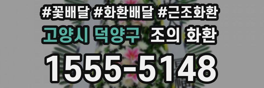 고양시 덕양구 조의 화환