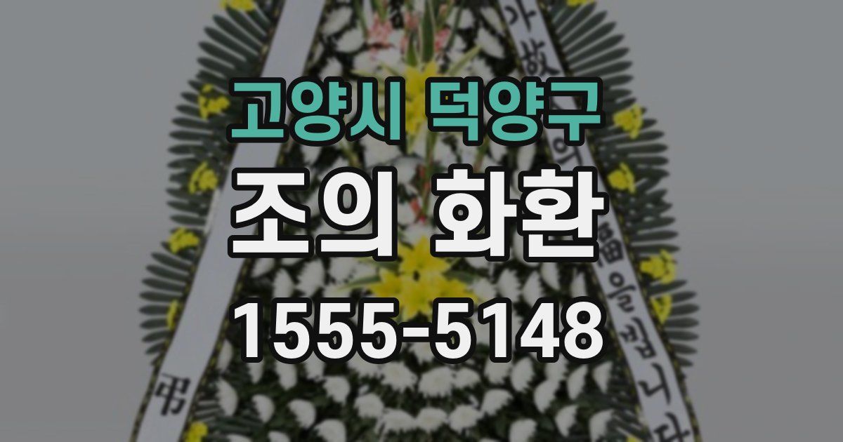 고양시 덕양구 조의 화환