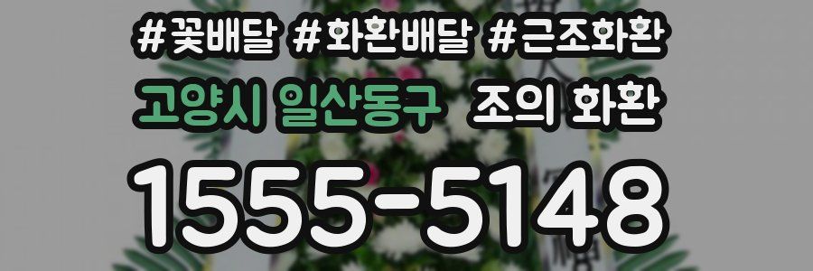 고양시 일산동구 조의 화환