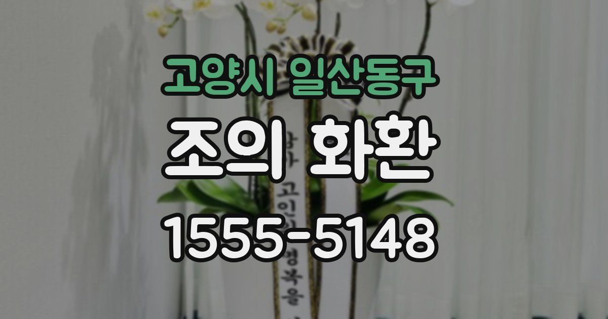 고양시 일산동구 조의 화환