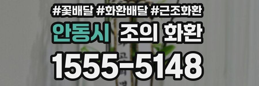 안동시 조의 화환