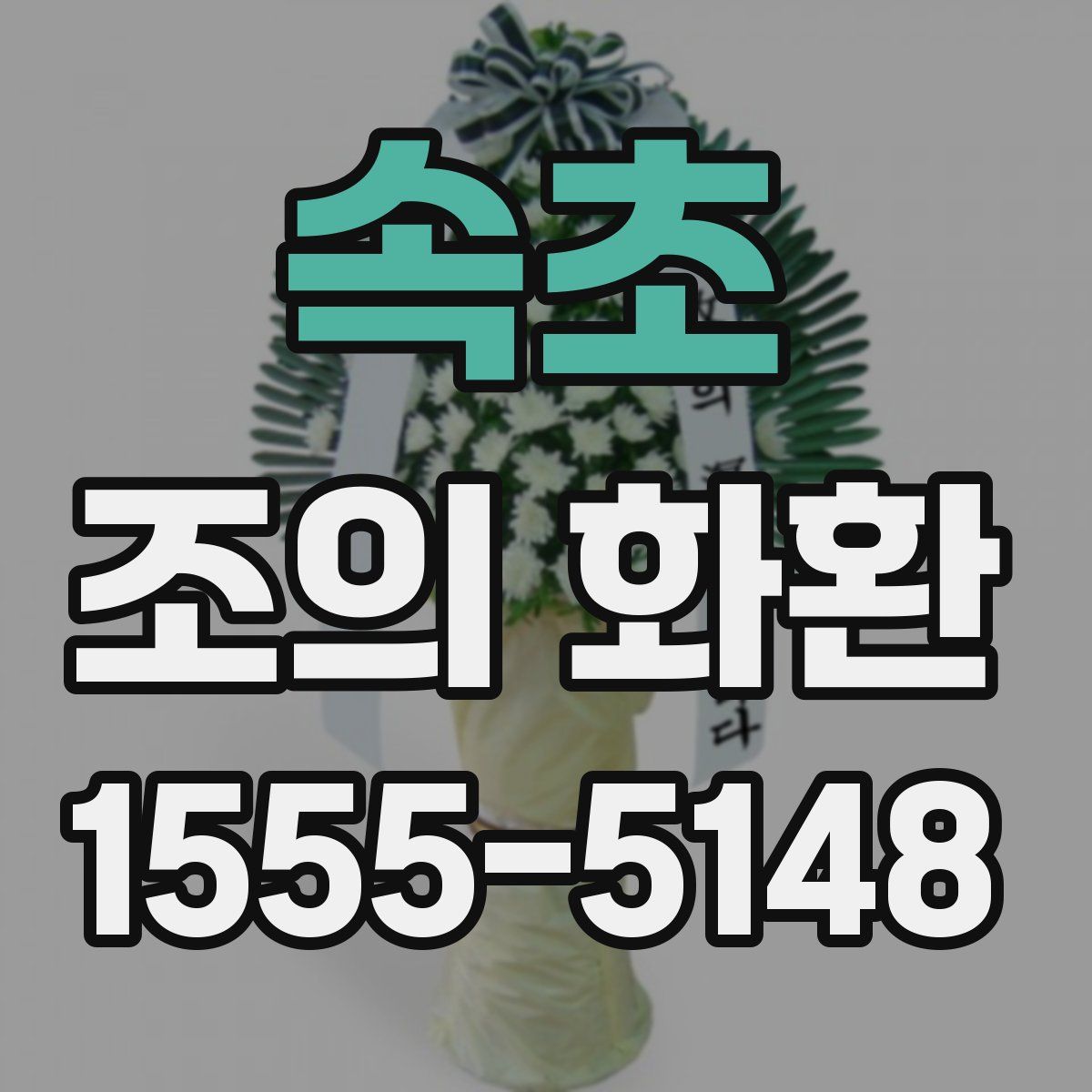 속초 조의 화환