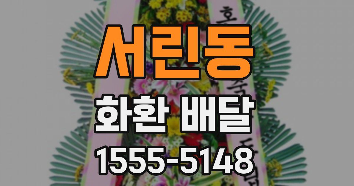 서린동 화환 배달