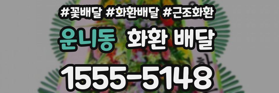 운니동 화환 배달