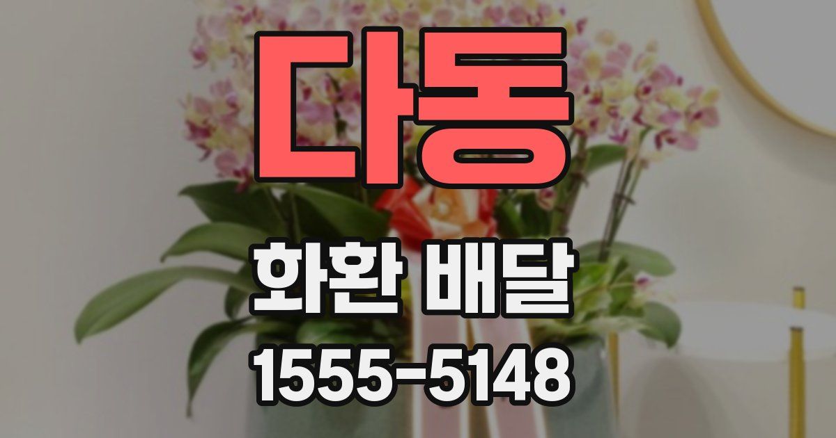 다동 화환 배달
