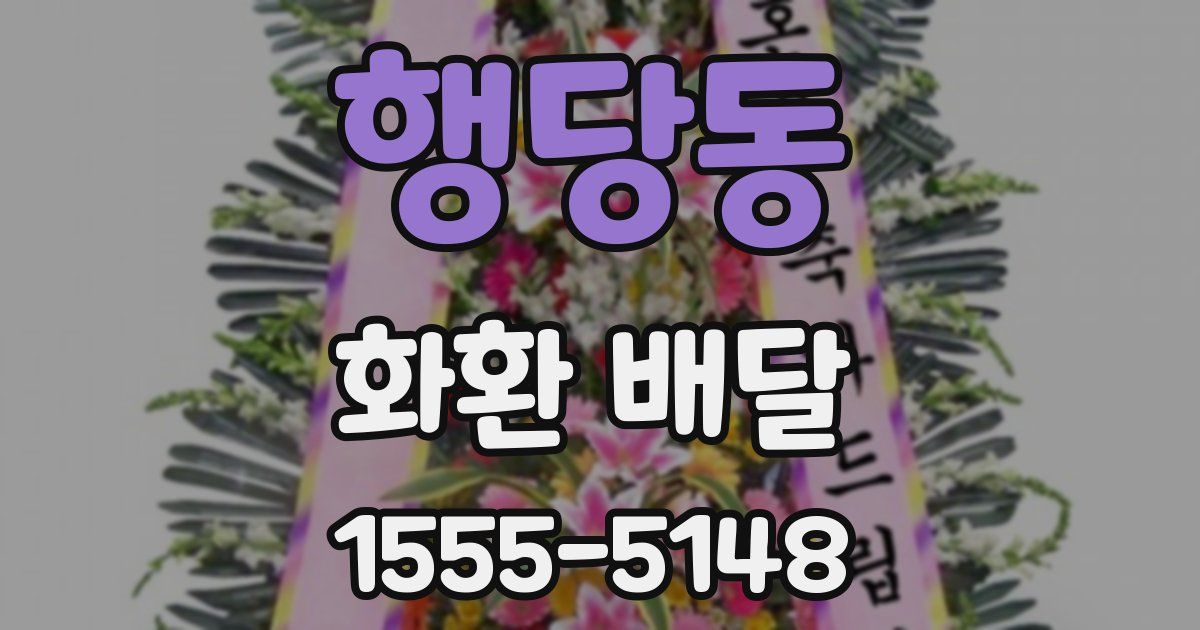 행당동 화환 배달
