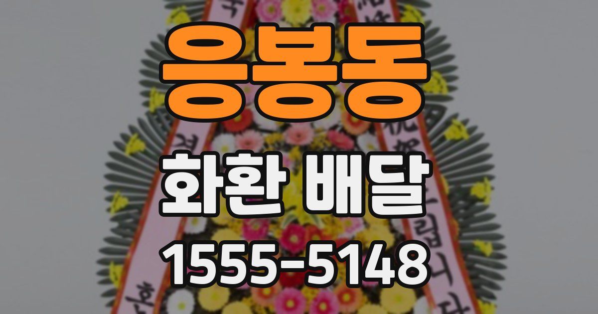 응봉동 화환 배달