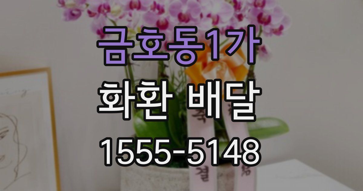 금호동1가 화환 배달