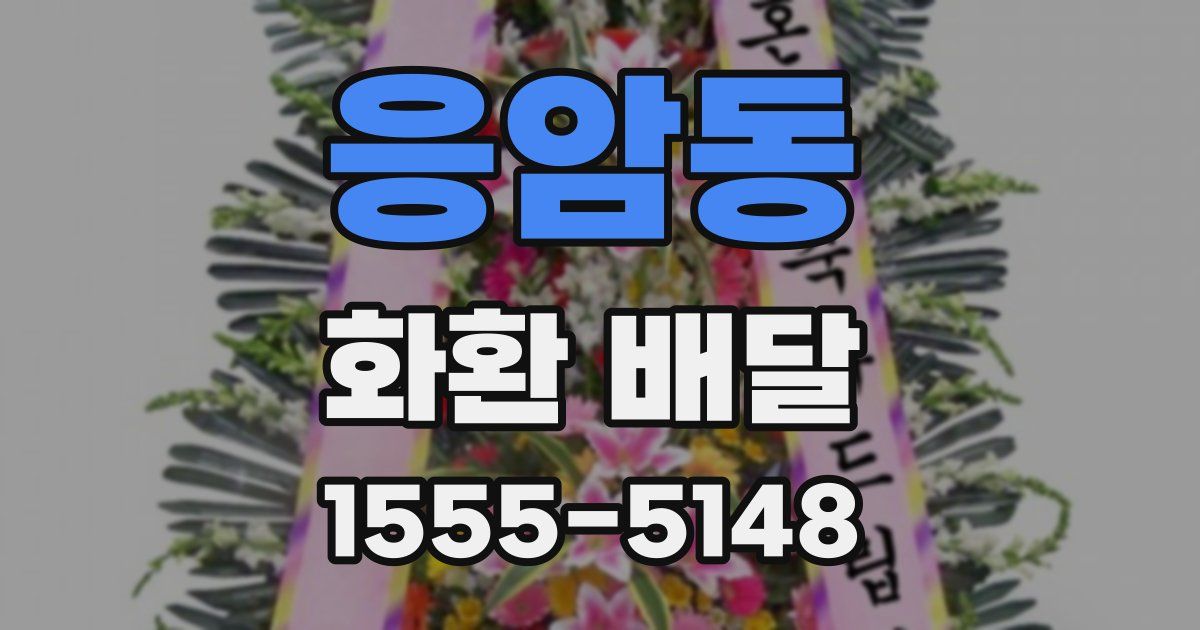 응암동 화환 배달
