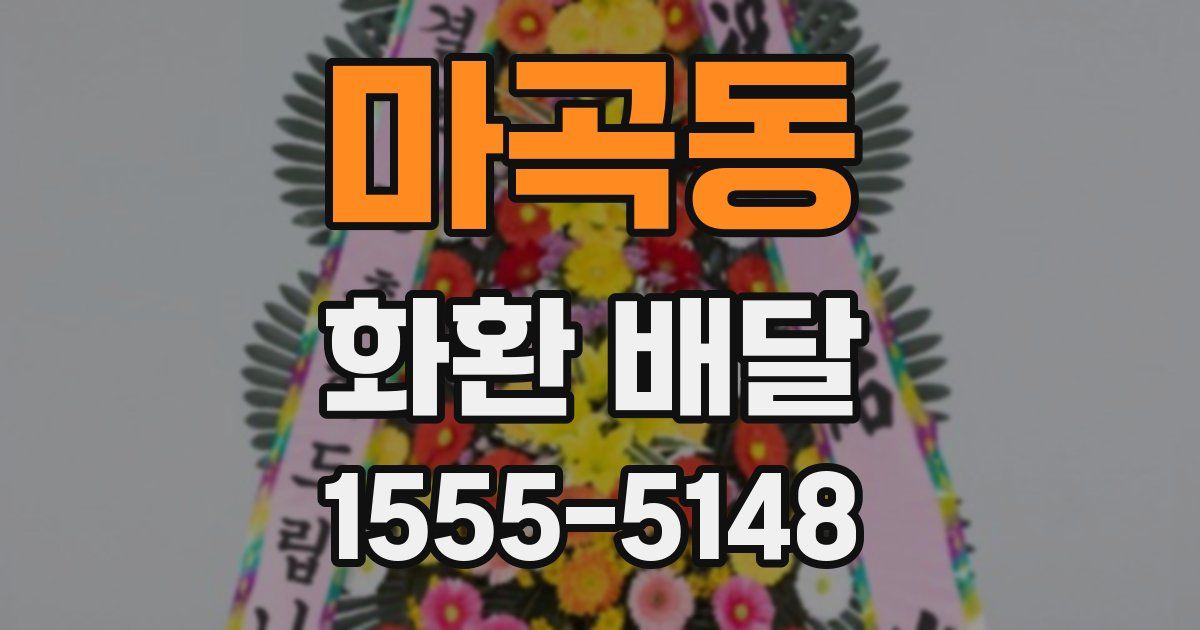 마곡동 화환 배달