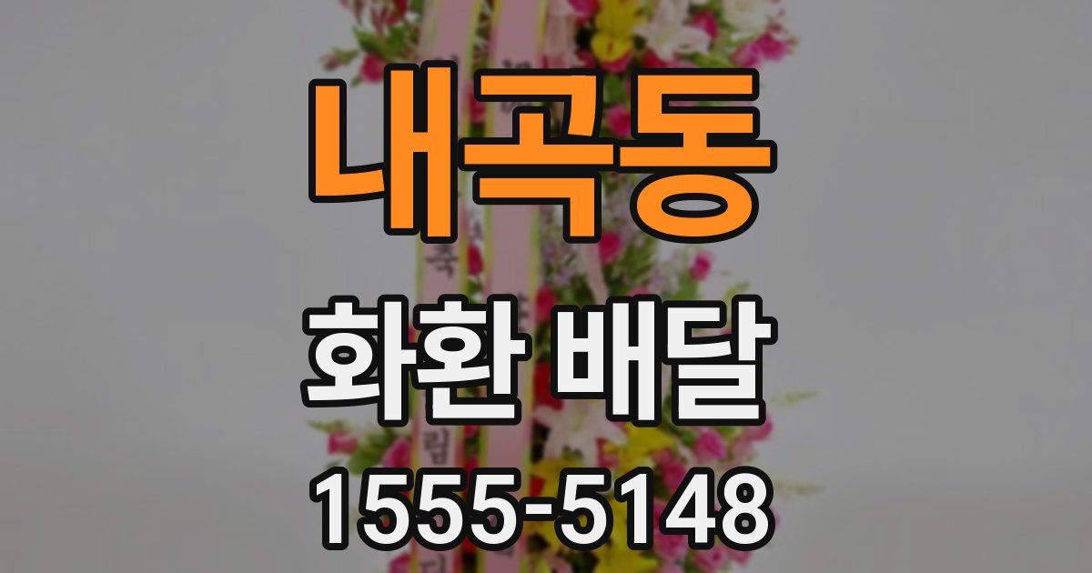 내곡동 화환 배달