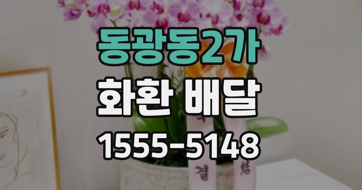 동광동2가 화환 배달