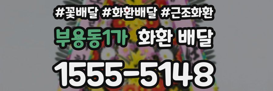 부용동1가 화환 배달