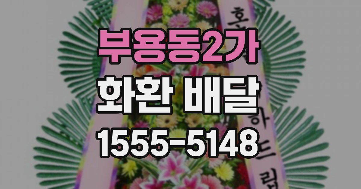 부용동2가 화환 배달