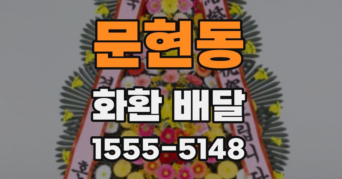 문현동 화환 배달