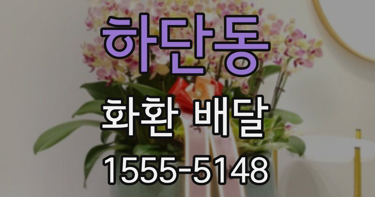 하단동 화환 배달