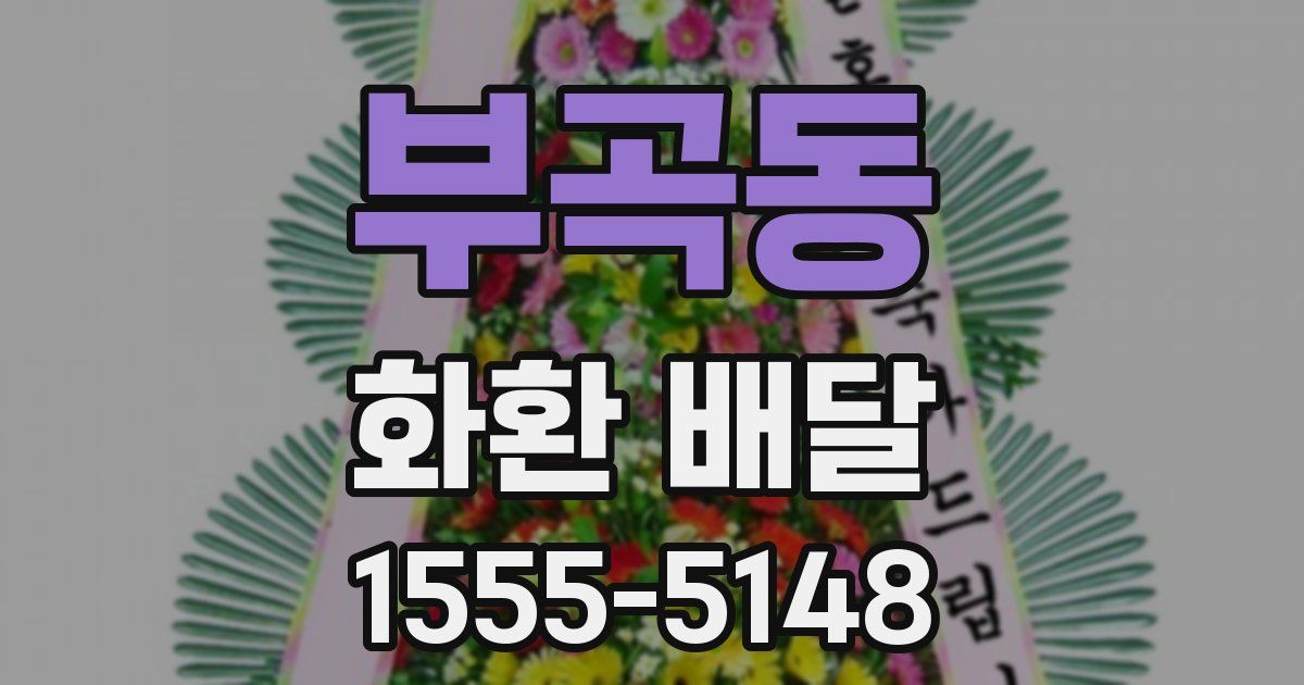 부곡동 화환 배달