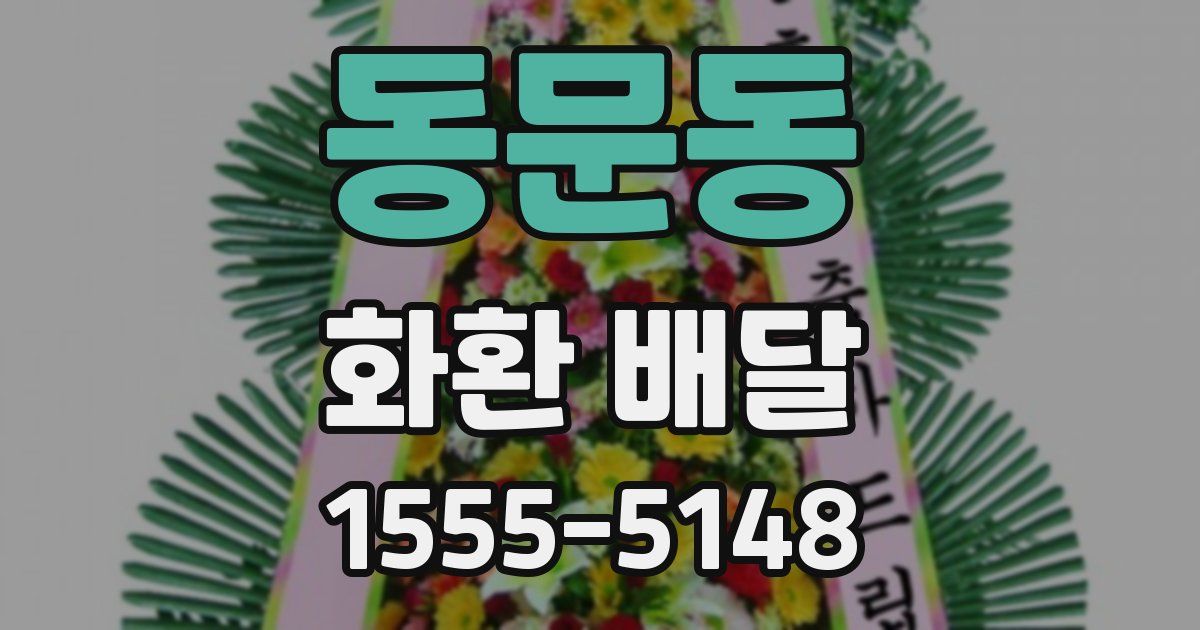 동문동 화환 배달