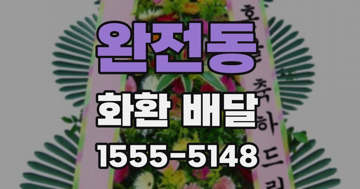 완전동 화환 배달