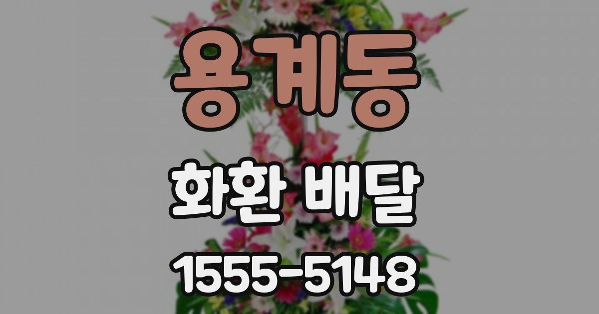 용계동 화환 배달