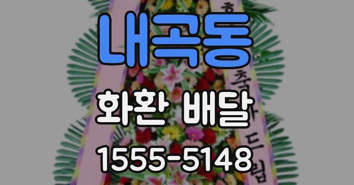 내곡동 화환 배달