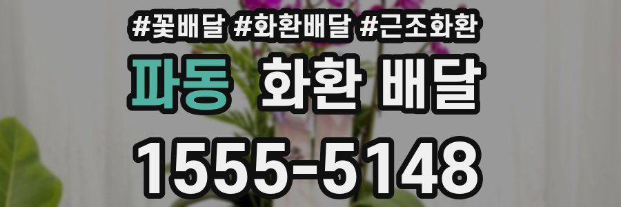 파동 화환 배달
