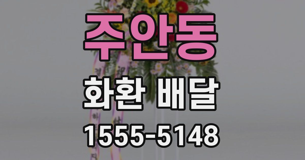 주안동 화환 배달