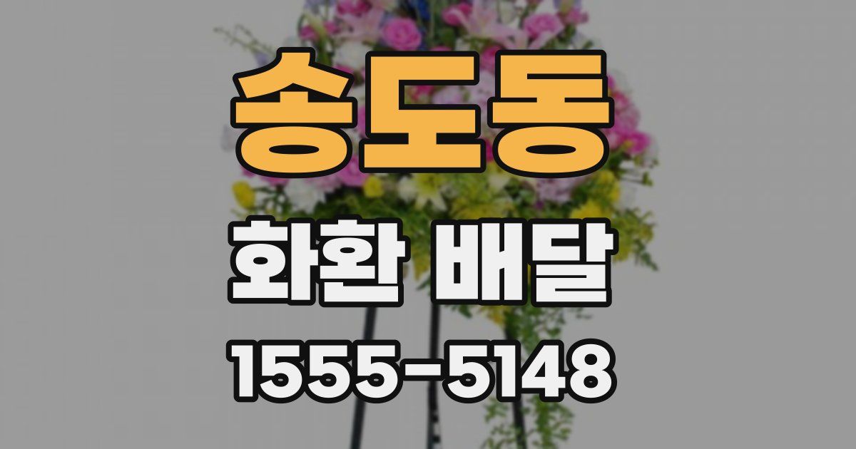 송도동 화환 배달